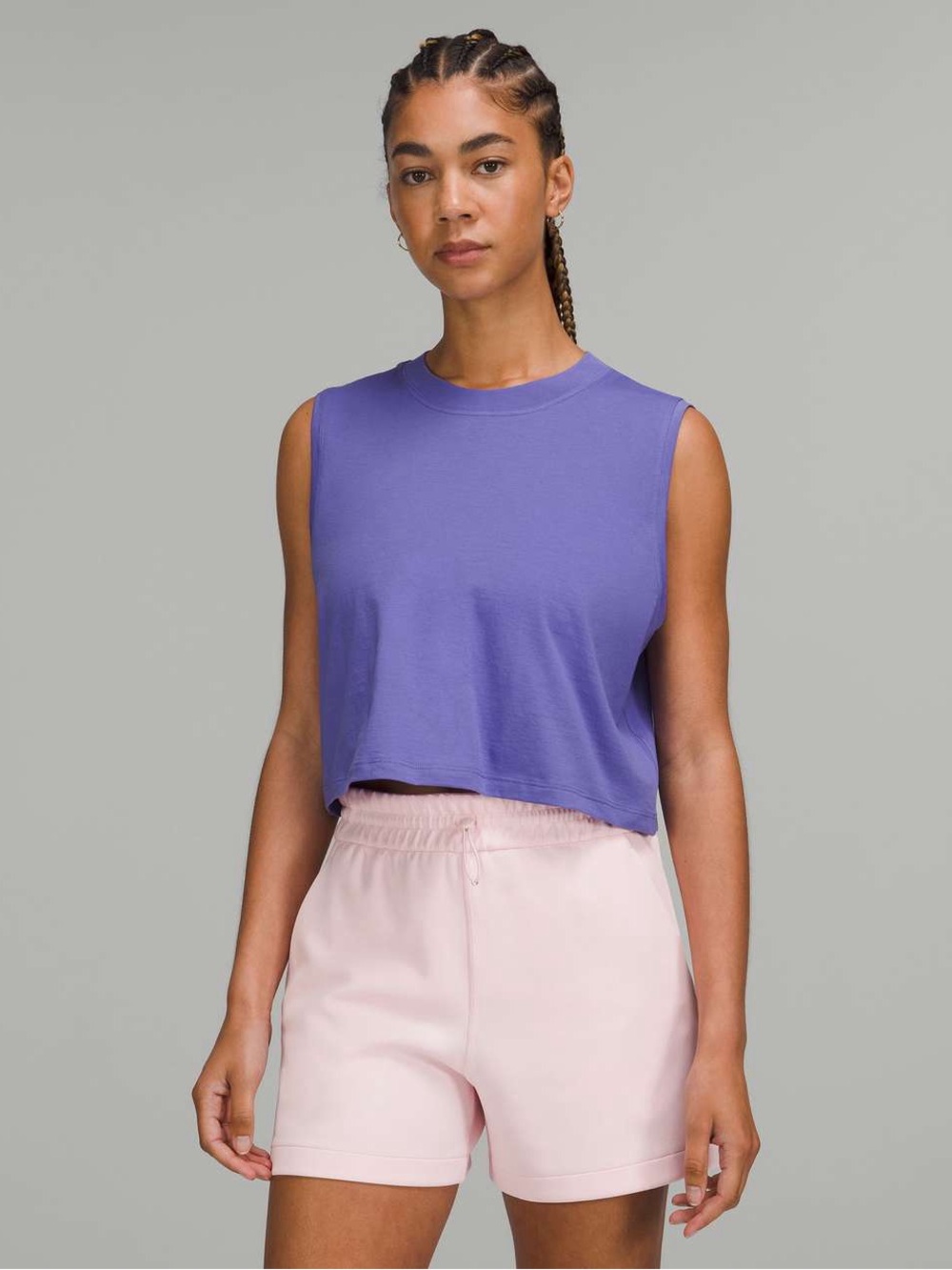 Lululemon All Yours Cropped Cotton Tank Top
Charged Indigo